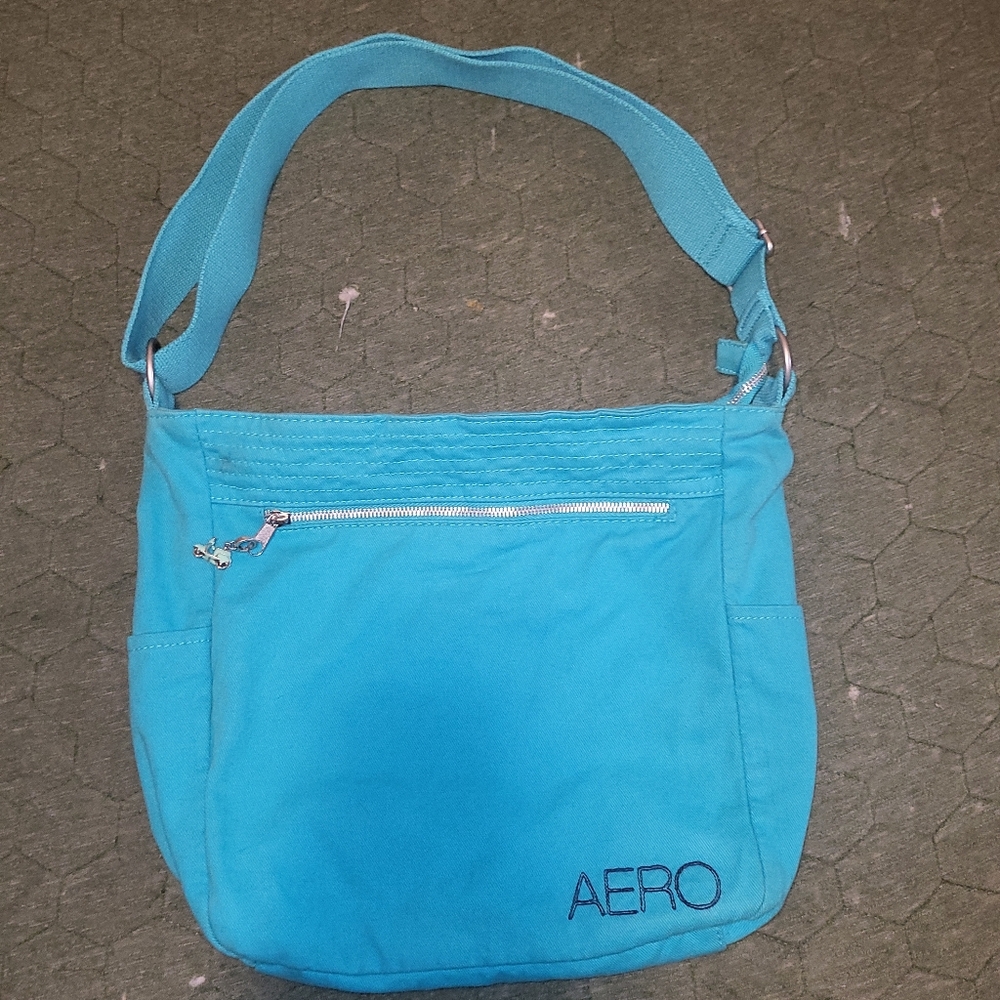 Aero messenger bag y2k with vintage fossil charm